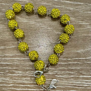 On A Whim Hats Yellow Sparkly Hat Chain