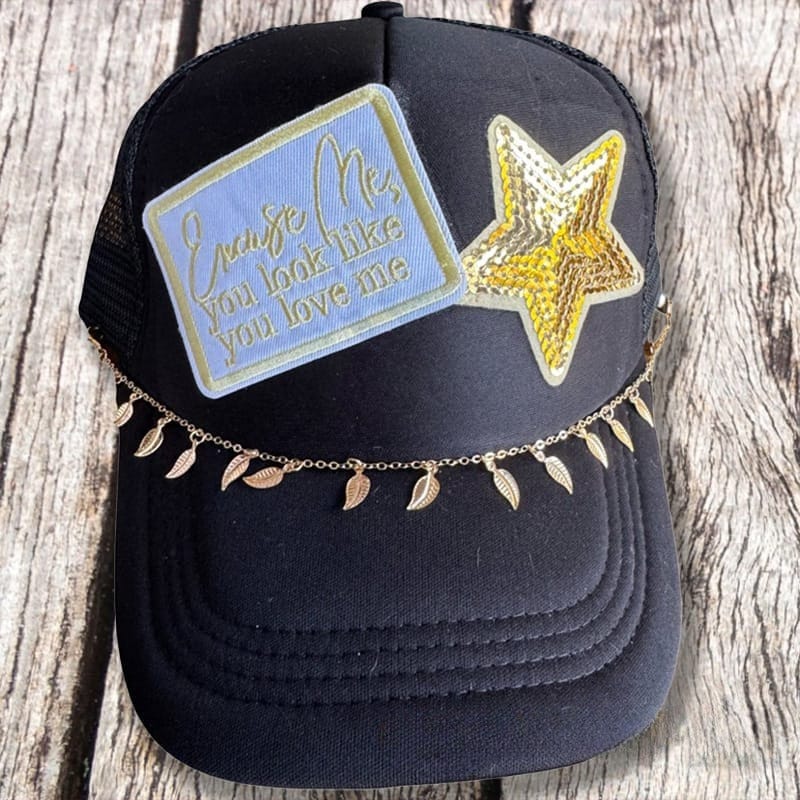 On A Whim Hats You Look Like You Love Me - Black