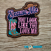 On A Whim Hats You Look Like You Love Me Iron-On Patch
