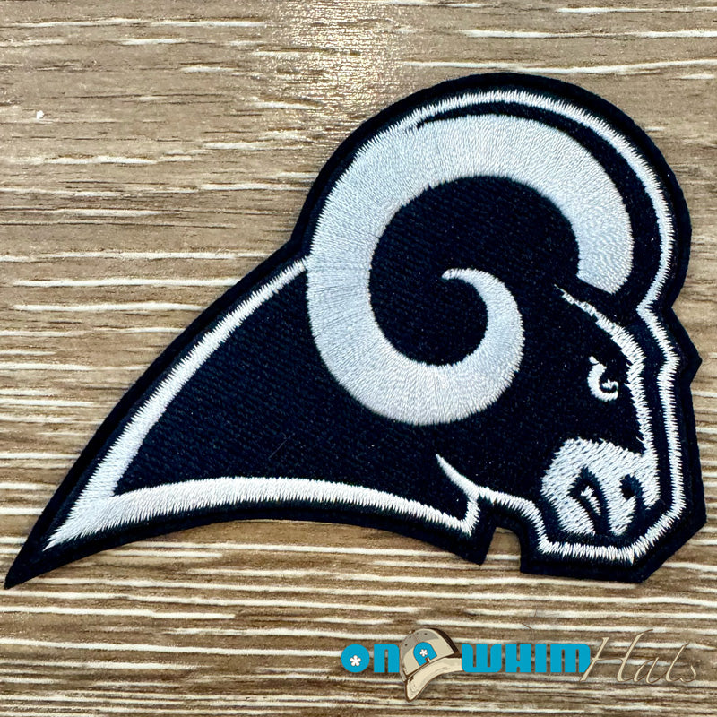 Rams Embroidered Iron-On Patch